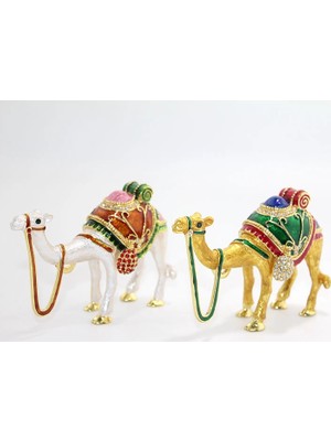 Hayat Store Swaroski Taşlı Tekli Deve Figürü ALK1882