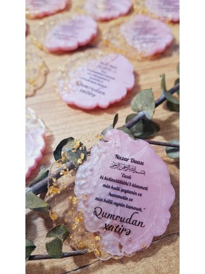 Pembe Epoksi Magnet 5 Adet Bebek Hediyelik Söz Nişan