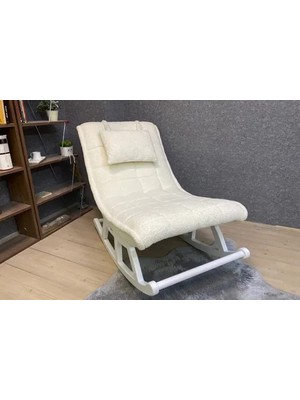 Vivense Miskin Sallanan Sandalye, Teddy Krem, Lake