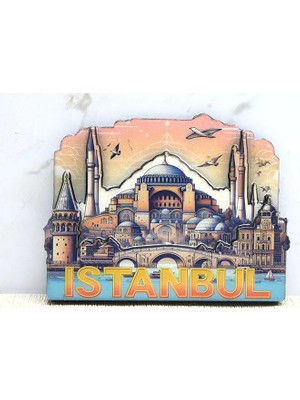 Hayat Store Ahşap Istanbul Temalı Magnet ALK4364