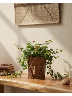 Pileli Store Ağaç Vazo