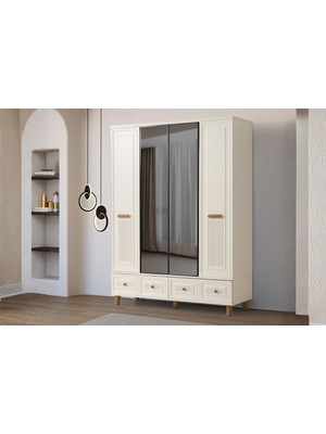Doressa Solt 4 Kapılı Gardırop