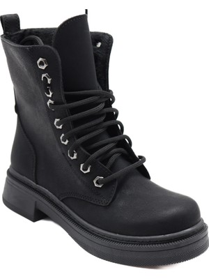 Ayakkabımood SL908 Siyah Termo Taban Kadın Postal Bot