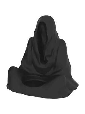 Vivense Hayalet Figürlü Mumluk, Siyah