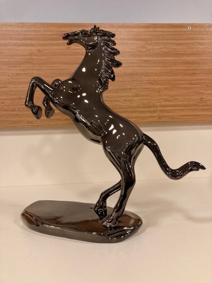Plus Home Dekoratif Dekorasyon Döküm Pirinç Şahlanmış At Obje Renk Bronz Yükseklik 28 cm Çapı 18 cm