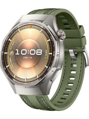 Huawei Watch Gt4 Gt5 ve Gt6 Pro 46MM Uyumlu Metal Tokalı Dikiş Detaylı Dokuma Silikon Kordon – Şık, Rahat, Terletmeyen ve Ayarlanabilir Akıllı Saat Kayış