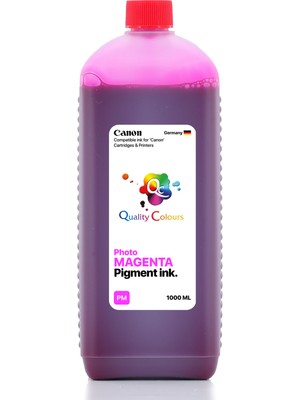 Qc Canon Imageprograf PRO-1100 Uyumlu - 1000ML Pm Photo Magenta Açık Macenta