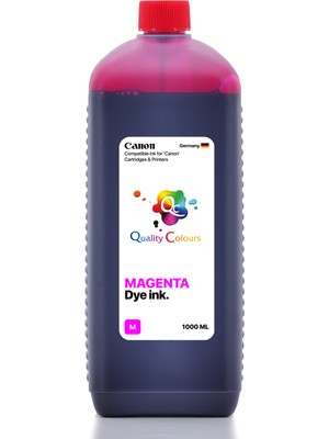 Qc Canon Pixma TS7650İ Uyumlu - 1000ML M Magenta Kırmızı