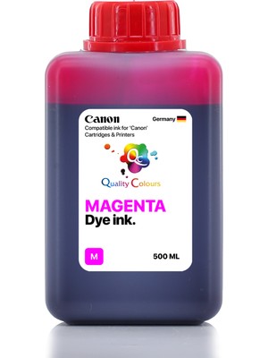 Qc Canon Pixma G3480 Uyumlu - 500ML M Magenta Kırmızı