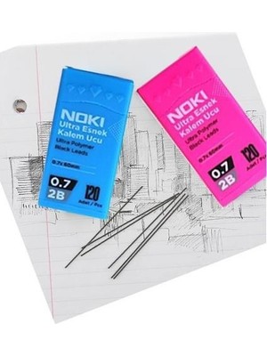 Noki 120 Li x 12PK Mekanik Kalem Ucu 0,7 Versatil Kalem Uç (1440 Adet)