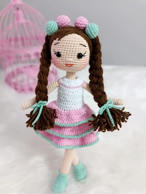Pembe Liva Bebek Amigurumi Örgü Oyuncak
