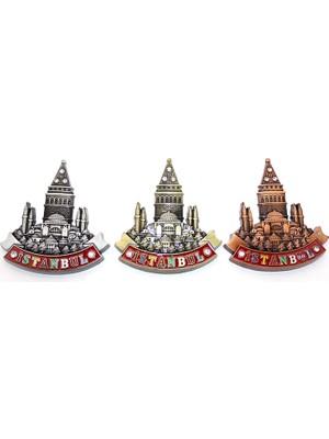 Popüler Sepet Istanbul Temalı Metal Magnet Model 1