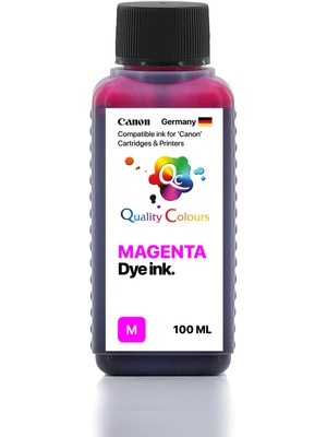 Qc Canon Pixma TS4150İ Uyumlu - 100ML M Magenta Kırmızı