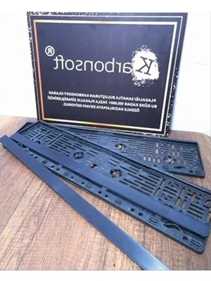 Esranın Dünyası 2 Adet Karbon Araç Oto Plakalık, Şık Görünüm Için