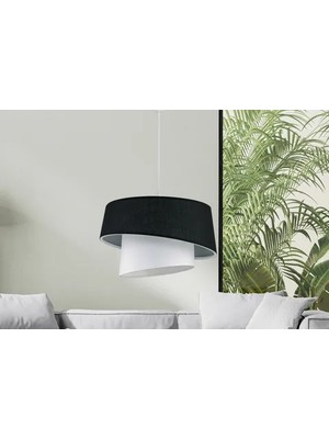 Vivense Evlight Baret 2 Katlı Sarkıt Avize, Siyah
