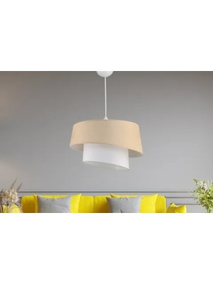 Vivense Evlight Baret 2 Katlı Sarkıt Avize, Pudra