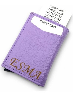 SürLaz Isme Özel Mekanizmalı Kartlık Kişiye Özel Mekanizmalı Cüzdan Hediyelik