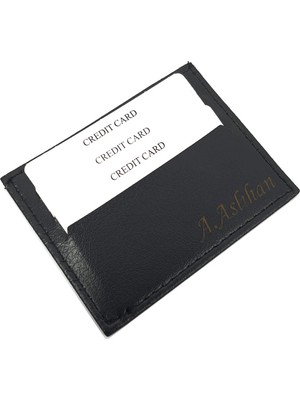 SürLaz Kartlık Isme Özel Kartlık Unisex Süper Slim Deri Ince Model Kredi Kartı & Kartvizitlik