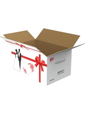 Esranın Dünyası 58X38X30 Boyutunda 5 Adet Çeyiz Kolisi, Gelin Damat Için