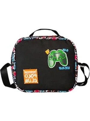 Esranın Dünyası Erkek Çocuk Için Siyah Beslenme Çantası, Game Time