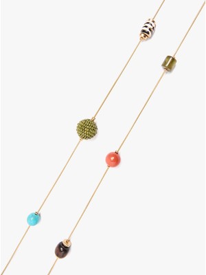 Parfois Taş Boncuklu Uzun Kolye