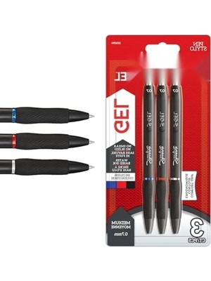 Esranın Dünyası Jel Mürekkepli Kalem Seti, 0.7 mm - Siyah, Mavi, Kırmızı - 3'lü