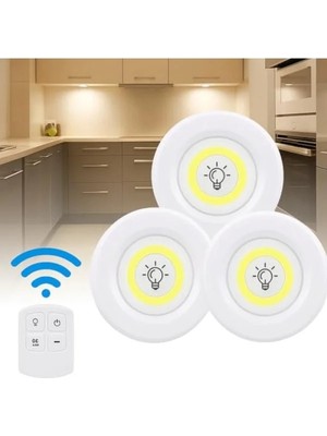 Esranın Dünyası 3’lü Kablosuz LED Spot Işık Seti - Uzaktan Kumandalı