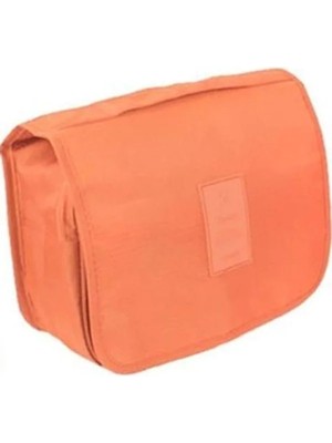 Esranın Dünyası Turuncu Seyahat Kozmetik Çantası, Su Geçirmez ve Organize
