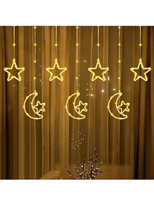 Esranın Dünyası Su Geçirmez LED Ay ve Yıldız Işık Zinciri - Dekoratif Aydınlatma