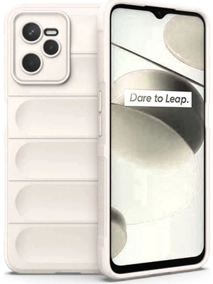 İlkyaz Fashion Realme C35 Kılıf Optimum Silikon - Krem