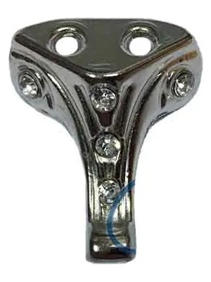 İlkyaz Fashion Moda Taşlı Ahşap, Mdf, Sunta Sandık Ayağı, Kutu Ayak 2,5 cm - Nikel