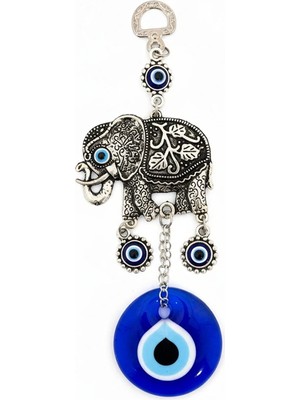 İlkyaz Fashion Nazar Boncuğu Tekli Fil Askılık