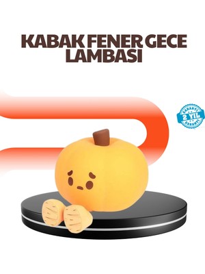 İlkyaz Fashion Dekoratif Pumpkin Gece Lambası Şarjlı Dokunmatik LED Işık