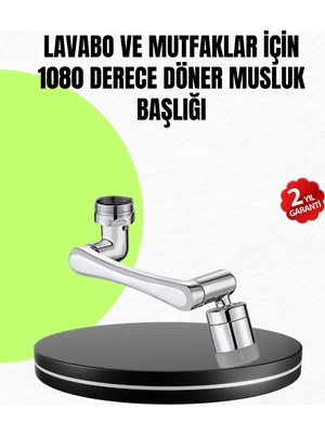İlkyaz Fashion 2 Modlu 1080° Dönebilen Musluk Başlığı Esnek 3 Eklemli Hareketli Tasarım