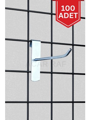 100 Adet Tel Pano Kancası, 20 cm Raf ve Askı, Dayanıklı ve Pratik Kullanım