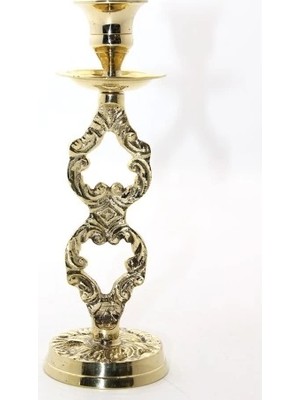 İlkyaz Fashion Tekli Pirinç Şamdan Model 4