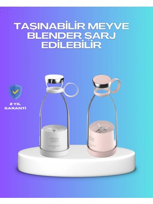 Akinco Çevre Dostu Cam Gövdeli Kablosuz Smoothie Blender