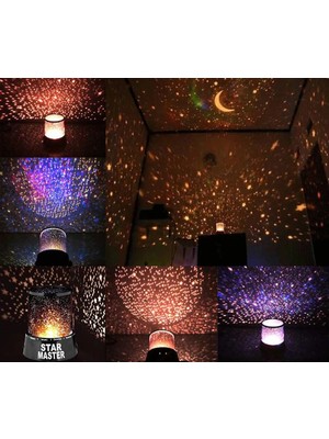 Fırsatkolik Star Master Projeksiyon Gece Lambası