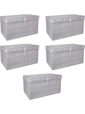 Akinco Çok Amaçlı Düzenleyici Kutu Organizer Cırt Cırtlı Hurç Mega Boy 40CM x 30CM x 70CM (5 Adet)