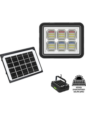 Fırsatkolik Wison 150W Güneş Enerjili Solar Kamp Feneri&amp;amp;projektör (WS-5570)