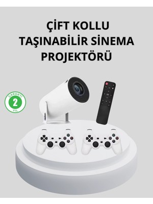 Fırsatkolik Wi-Fi 6 ve Bluetooth 5.0 Destekli 4K Akıllı Projeksiyon Cihazı
