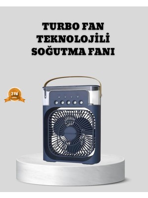 Sessiz Çalışan Turbo Fan Güçlü Hava Akışlı Masa Üstü Vantilatör