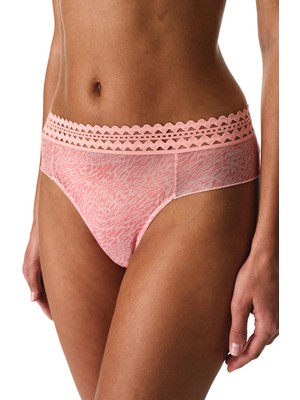 Penti Pembe Cheeky Leopar Desenli Hipster Külot