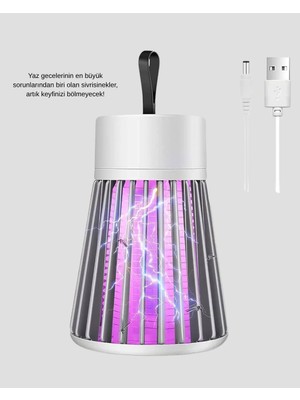 2000 Mah Şarjlı Sivrisinek Kovucu Lamba – Kimyasalsız, Güvenli ve Taşınabilir