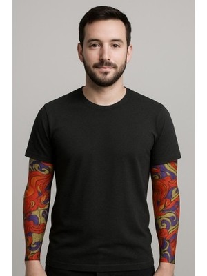 Akinco Çorap Dövme Giyilebilir Kol Bacak Dövmesi Likralı 2 Adet Model 4