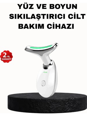 Ems Mikro Akım Yüz ve Boyun Sıkılaştırıcı Cihaz 7000 Vpm Titreşim Isı Terapili