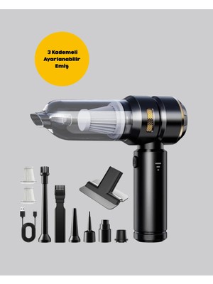 Araç Içi Derinlemesine Temizlik Için Kompakt ve Ergonomik El Süpürgesi