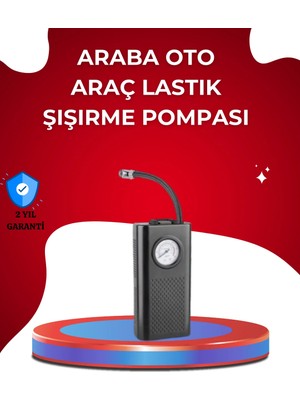 USB Şarjlı Kompakt Elektrikli Hava Kompresörü 3000 Mah