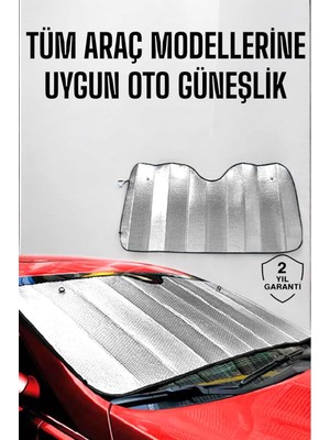 Fiberliz Oto Güneşlik Tüm Araç Tiplerine Uygun Isı Önleyici