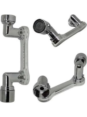 Fiberliz Her Yere Dönebilen Tasarruflu Mutfak Musluk Başlığı Ucu Musluk Ucu Oynar Başlıklı